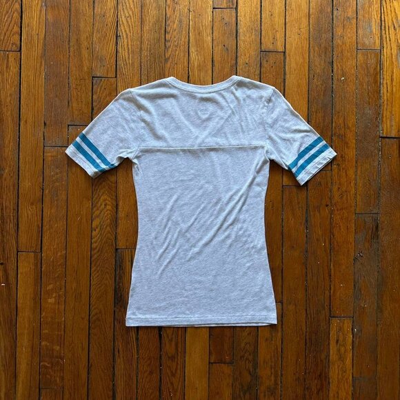 Vintage Y2K Nike Athletic Dept. 1972 Football T Shirt Women XS Heather Grey Blue - Picture 4 of 6